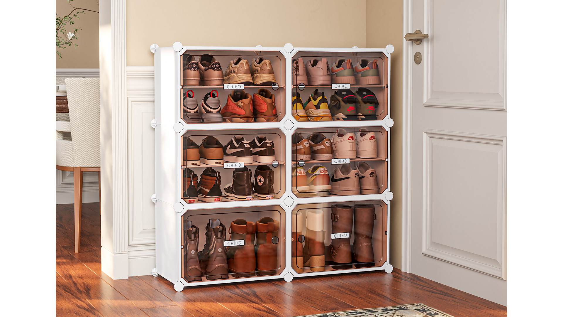 Amazon.com: MAGINELS 6-Tier Shoe Rack,Expandable Multi-Functional